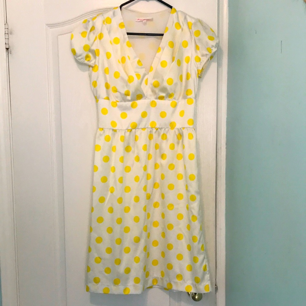 Betsey Johnson silk polka dot dress